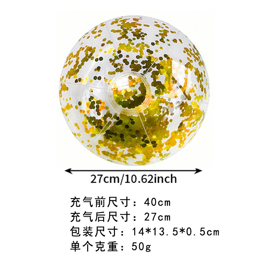 Bola de lentejuelas doradas de 40cm.