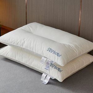 Coussin d'hôtel Star, 1,1-2 Jin, doux, rectangulaire, soutien du cou, blanc, pour la maison et le dortoir - Product Image 1