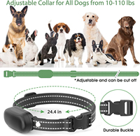 Werkseitig angepasstes wasserdichtes Hunde rinden kontroll halsband ohne Schock pieps und Vibrations trainings funktionen Inklusive Fernbedienung