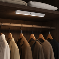 Lampe d'armoire à détecteur de mouvement rechargeable, à intensité variable en 3 couleurs, magnétique, à LED, pour cuisine, armoire, placard – Meilleure vente