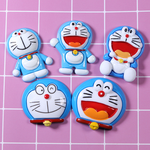 เรซิ่นทรงหลังเรียบสำหรับงานฝีมือ DIY,เครื่องรางทำเครื่องประดับรูปโดราเอมอนสำหรับทำสมุดภาพ - Product Image 2