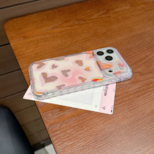 Custodia Rigida Dorata con Motivo Love per <span class=keywords><strong>iPhone</strong></span> 17 Pro Max, Cover Opaca per <span class=keywords><strong>iPhone</strong></span> 17 per Ragazze - Product Image 4