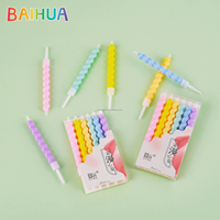 Bougies d'anniversaire coniques de haute qualité en cire alimentaire premium, sans défaut, pour gâteaux, fêtes et mariages, en stock