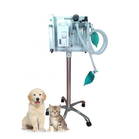 Équipement vétérinaire, appareil d'anesthésie vétérinaire portable, alimentation manuelle/électrique, débit d'oxygène 25-75L/min, pour chiens/chats/chèvres