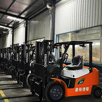 Chariot élévateur électrique au lithium de 1 à 3,8 tonnes, avec cabine complète, classé parmi les meilleurs, pour opérations en intérieur, livraison rapide