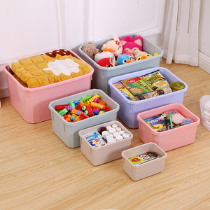 Contenedor de almacenamiento de herramientas multifunción con logotipo personalizado con tapa de Asa Caja de almacenamiento de juguetes de ropa de plástico - Product Image 2