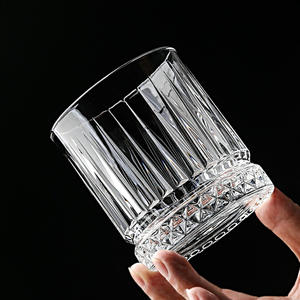 Vaso de Whisky de Lujo con Patrón de Diamantes Acanalados, Base Pesada, Cristal sin Plomo, Vaso Old Fashioned para <span class=keywords><strong>Bar</strong></span> - Product Image 5