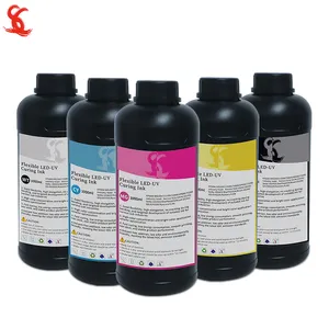 1000Ml LED Kualitas Tinggi Tinta Lembut UV Isi Ulang untuk DX5 DX7 I3200 TX800 XP600 T3200 Printhead untuk Bahan R2R