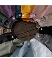 180G pur coton t-shirt lâche couleur unie demi-manches chemise Gym entraînement chemises décontractées fabricants personnalisé pour homme