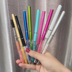 Z vente en gros voyage cristal clair Extension de cils nettoyage brosse de <span class=keywords><strong>maquillage</strong></span> en vrac diamant cils Spoolie baguette Mascara pinceaux de <span class=keywords><strong>maquillage</strong></span> - Product Image 4