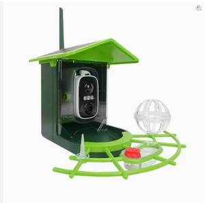 Mangiatoia per Uccelli 2K HD 1.8L con Telecamera AI Intelligente, Alimentatore Solare con Sfera per Colme, Serbatoio d'Acqua per Colibrì, Batteria 5200mAh, Impermeabile IP65 - Product Image 1