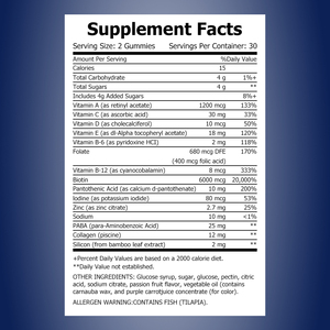 Wholesale Price Hair Skin & Nails Vitamins for Women Gummies with Biotin <b>Supplement</b> Essential for Skin Elasticity Gummies - Product Image 2