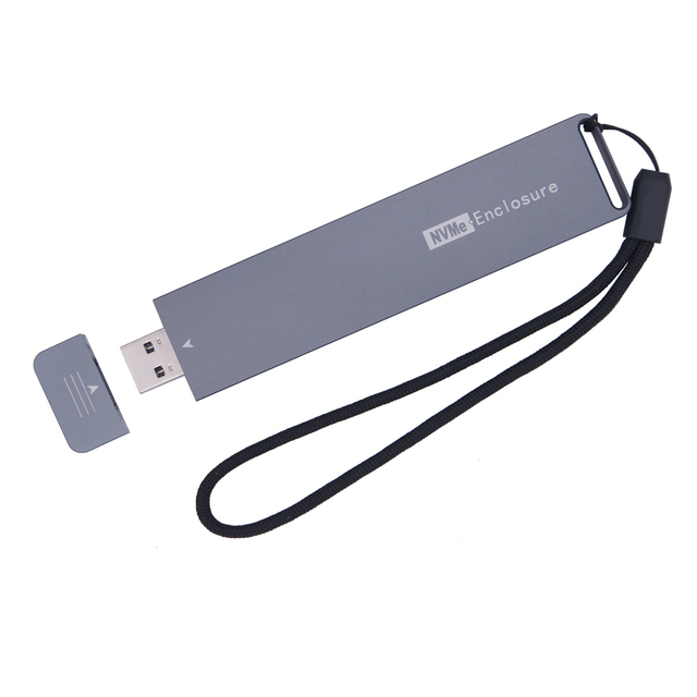 M2 SSD Case NVME Enclosure M.2 to USB TYPE-A 3.1 SSD Adapter for NVME PCIE M Key NGFF SATA B Key SSD Disk Drive Box