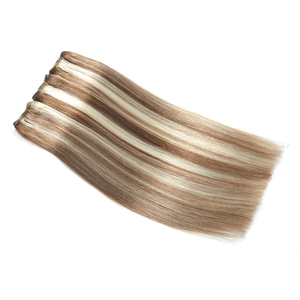 Extensiones de Cabello Humano Virgen Ruso Remy de Alta Calidad, Liso, de 24 Pulgadas, con Trama Cosida a Máquina, 100% Cabello Humano, 100 Gramos, Color Rubio - Product Image 5