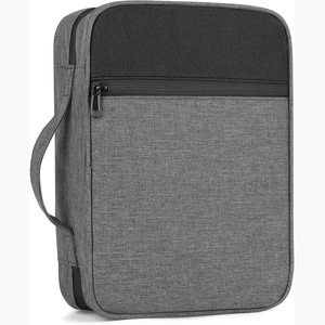 Étui de transport pour Bible personnalisé avec nouvelle conception et couleur personnalisée, sac de rangement pour livre avec poche zippée, couverture de Bible d'étude - Product Image 2