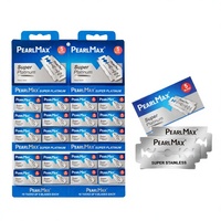 Lames de rasoir jetables à double tranchant personnalisées Pearlmax PMD-009 pour hommes, en acier inoxydable, fabriquées en Chine