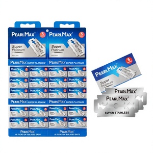Pearlmax PMD-009 Customized Disposable Men's Double Edge Razor Blade Stainless Steel Shaving Blades Made in China - Product Image 2