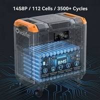Batterie LiFePO4 haute capacité 5376Wh 3000W pour la sauvegarde de toute la maison en cas d'urgence, générateur solaire OVO-T50, station d'alimentation portable