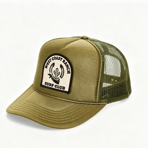 หมวกแก๊ปทรงทรัคเกอร์แบบกำหนดเอง หมวกเบสบอลปักโลโก้ หมวกแก๊ปแบบ snapback หมวกแก๊ปทรง Dad Cap หมวกกันแดดปรับได้ หมวกตาข่ายระบายอากาศสำหรับกีฬากลางแจ้ง - Product Image 3