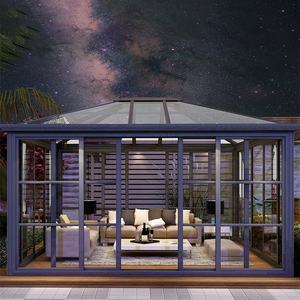 โรงงานราคา Prefab Bioclimatic กระจกนิรภัยและชุด Conservatory Solid หลังคา Sunroom อลูมิเนียมสวนฤดูหนาวสีเขียว House - Product Image 4