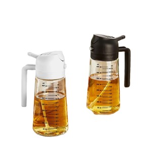 TrendPlain 16oz/470ml調理用持続可能なガラスオイルスプレーボトル2-in-1キッチンツール食器洗い機安全エアフライヤーBBQ - Product Image 5