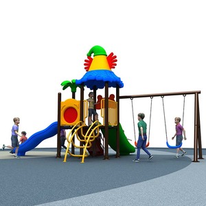 Trẻ em mẫu giáo đầy màu sắc thiên đường trượt ngoài trời trẻ em nhỏ đáng yêu nhựa mẫu giáo sân chơi lớn ngoài trời trượt - Product Image 2