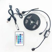 Bande LED 5V 30 LED/M pour USB, contrôlée par application, RGB, cuivre, découpable, SMD 5050, IP65, pour la décoration