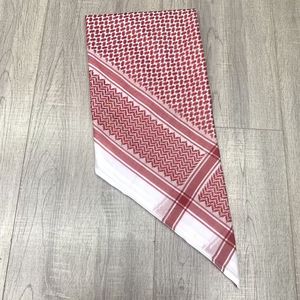 Sciarpa da <span class=keywords><strong>uomo</strong></span> con Logo personalizzato con turbante quadrato Shemagh arabo musulmana con motivo etnico Plaid in maglia di poliestere - Product Image 3