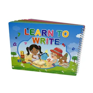 Custom Book Printing Children Activity Workbook Exercise Book Worksheets Writing Practice Learning Wipe-And-Clean Books