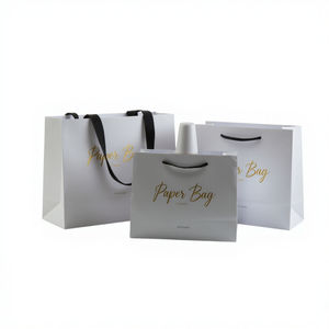 Venta al por mayor de cosméticos personalizados crema facial bolsas de papel de regalo con logotipo bolsa de compras para el cuidado de la piel herramientas de maquillaje y pelucas - Product Image 6