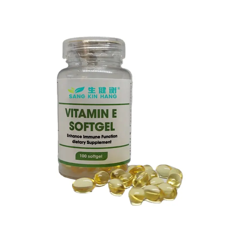 Capsula in gel morbido vitamina E 600iu capsula halal manifattura GMP