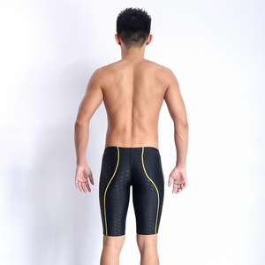 Maillots de bain de compétition élastiques pour hommes, maillots de bain d'entraînement à séchage rapide, motif uni, jammer de <span class=keywords><strong>natation</strong></span> pour hommes pour la <span class=keywords><strong>natation</strong></span> de compétition - Product Image 3