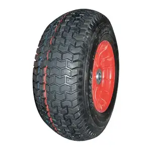 Custom14 Inch 3.00-8 3.50-8 3.50-4 4.00-6 4.00-8 Roda pneumática para carrinho de pneus Roda inflável