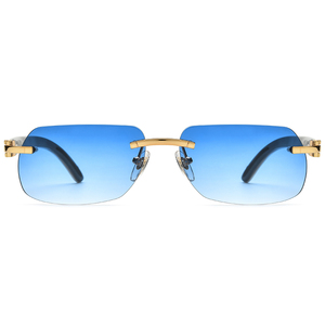 Borregls corne <span class=keywords><strong>de</strong></span> buffle lunettes <span class=keywords><strong>de</strong></span> soleil hommes marque <span class=keywords><strong>de</strong></span> luxe lunettes <span class=keywords><strong>de</strong></span> créateur femmes lentille en Nylon sans monture carré buffs lunettes 8300816 - Product Image 3