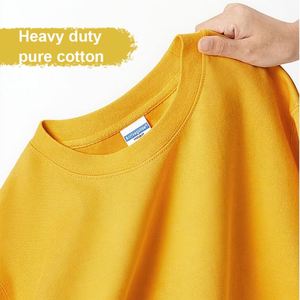 T-shirts vierges pour hommes, vente en gros d'usine, grammage lourd 260 g/m², impression personnalisée du logo de la marque - Product Image 2