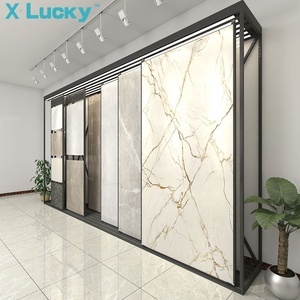 Lucky Custom Showroom Decoration Glass Display Cabinet <strong>Store</strong> <strong>Shop</strong> Online Showroom Paint Rack Floor <strong>Tile</strong> Rack - Product Image 3