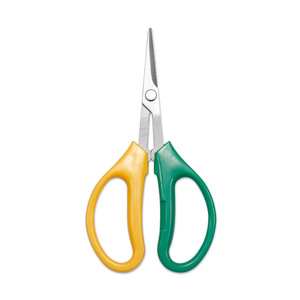 Tijeras de podar de cabeza curva, acero aleado, corte máximo de 5 mm, mangos verdes y amarillos para herramientas de jardinería de bonsái - Product Image 4