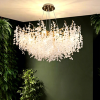 Lustre LED en verre sur mesure de grande taille pour hôtel, style luxe, éclairage de décoration intérieure, OEM/ODM