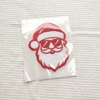Nouveau design, vente en gros personnalisée, patchs thermocollants en peluche chenille douce pour vêtements, motif Joyeux Noël