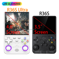 Consola de Juegos Retro Portátil JSGAMING Arkos R36s Ultra R36 Max Pro Linux 128gb, Reproductor de Juegos Portátil, Controlador de Videojuegos de 4.0 Pulgadas