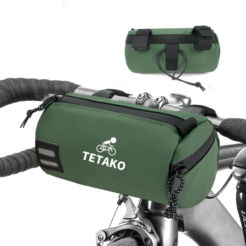 Custom Waterproof Cycle Travel Accessories Bike Front Frame Tube Bags Bicycle Handlebar Bag