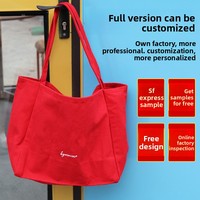 Tas Kanvas Kustom Musim Kembali ke Sekolah Instagram-Luxe Vibe Kapasitas Besar untuk Pelajar dan Pekerja, Tanpa Penutup, Dapat Dikustomisasi