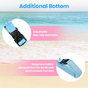 سترة حياة مخصصة للأطفال الصغار تعلم السباحة المائية صدريات سباحة للأطفال الصغار من 20 إلى 66 رطلاً - Product Image 4