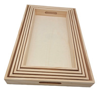 Plateau à fruits rectangulaire en bois de pin sculpté Design plaque en bois à angle droit pour hôtel service à thé ménage stockage cuisine nourriture