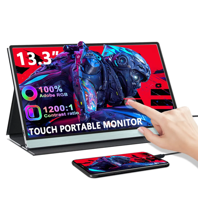 Brand New 13.3 Inch Portable Monitor Touchscreen Slim OLED Full HD 60Hz USB-C Interface 3-Year Warranty
