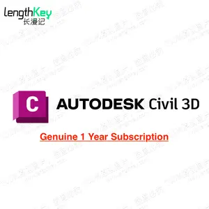 24/7 Online License Key Civil 3D 1 Year Subscription 2025/2024/2023/2022 For PC AutoCAD Drafting Drawing Tool Software