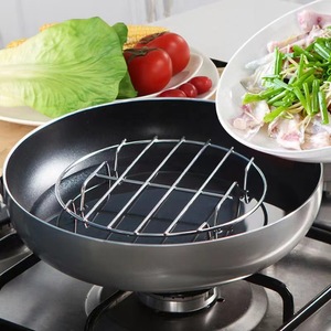 Grille de cuisson en acier inoxydable, diamètre 19,5 cm, pour la cuisson à la vapeur, outil de cuisine - Product Image 3