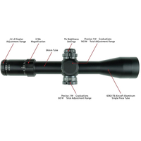 Rising 3-18x50 FFP Magnifier Long Range Optical Aluminum Alloy Lightweight Hunting Scope Tactical 34mm Tube First Focal Hunting