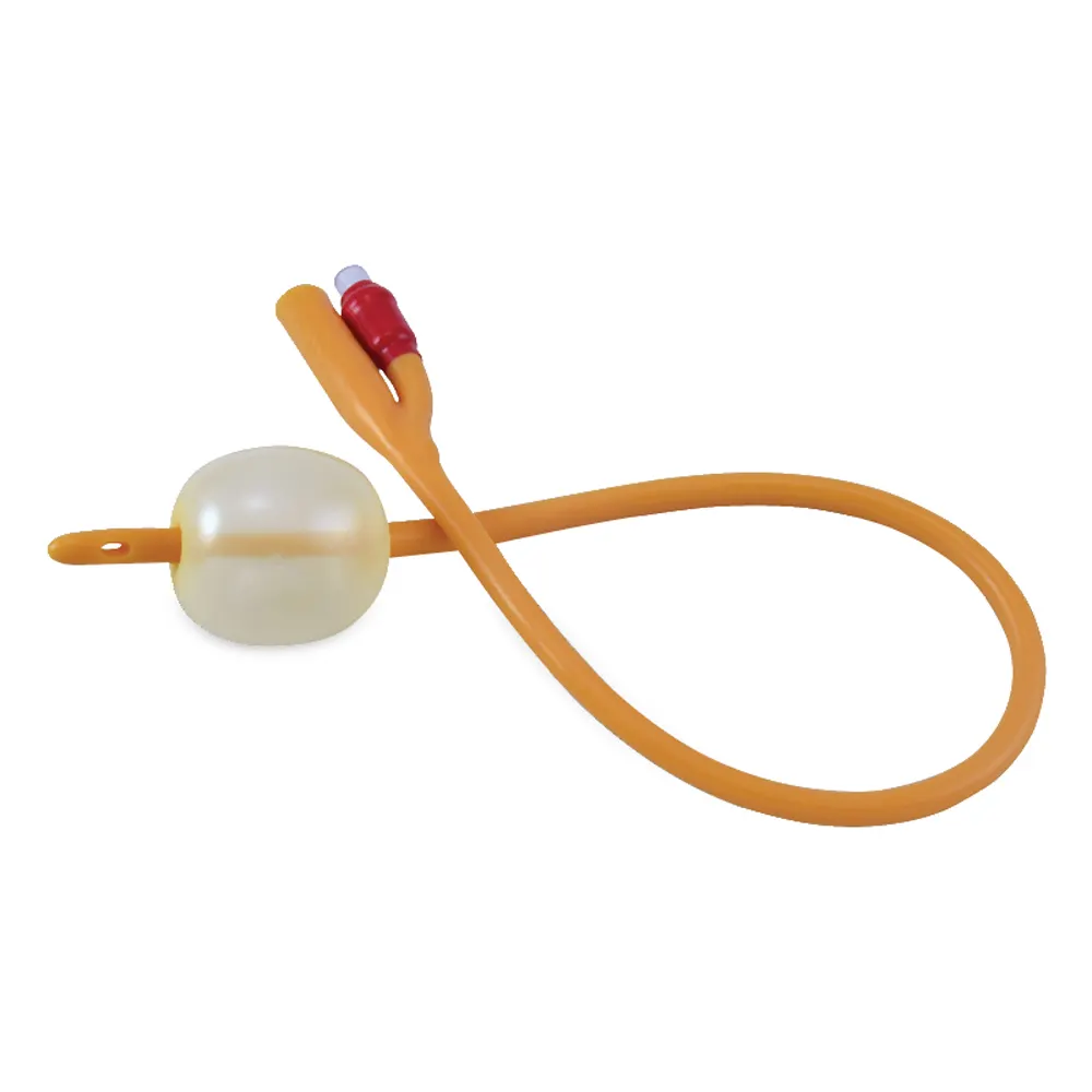 medical surgical two way disposable latex foley catheter with balloon