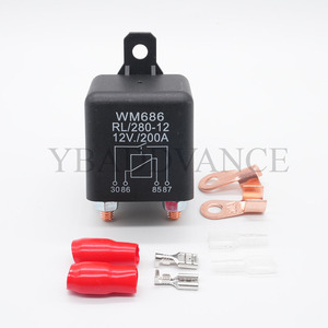 Puissance à courant élevé WM686 4 bornes DC 12V 200A relais <span class=keywords><strong>de</strong></span> Charge divisé pour bateau <span class=keywords><strong>de</strong></span> voiture robuste - Product Image 1